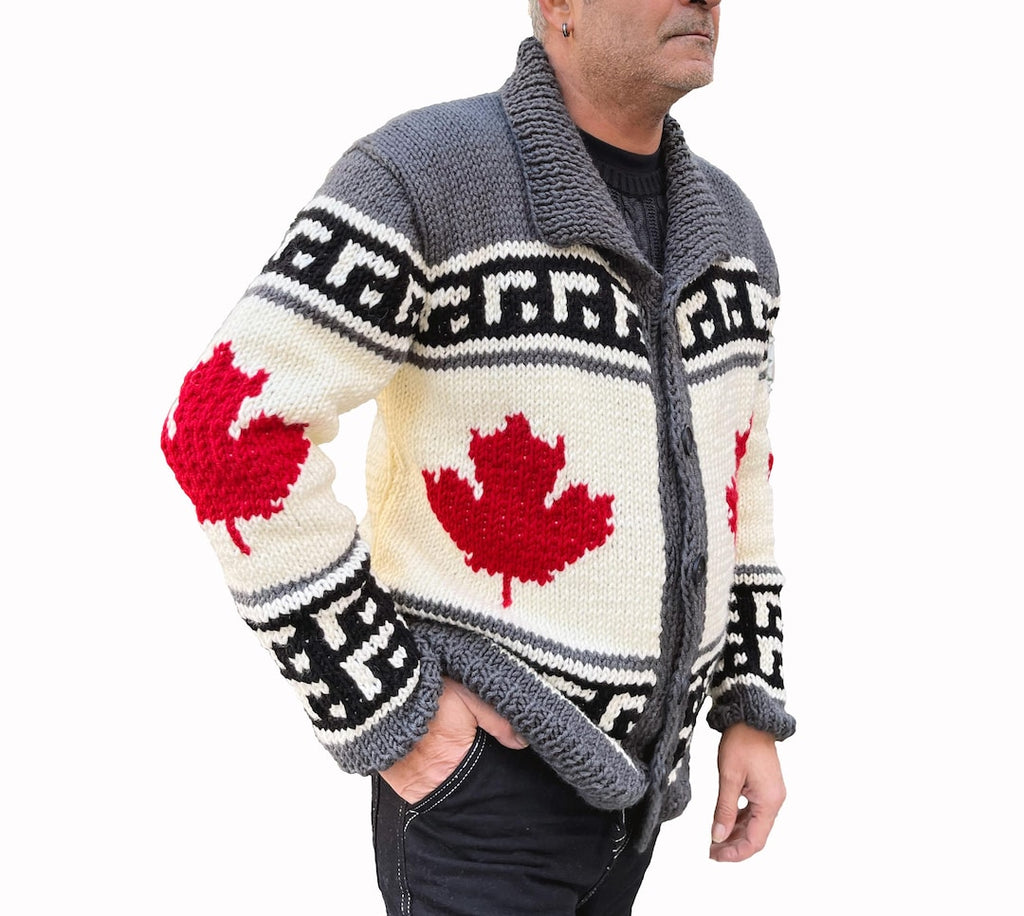 Canada cardigan with zipper closure